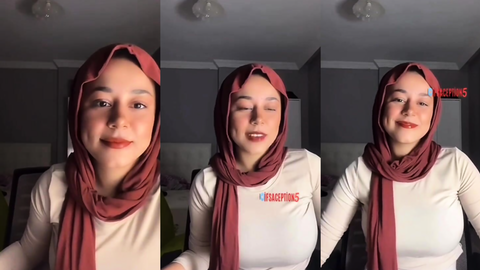 Tango Hatice türbanlı canlı yayınında gülüp dans ediyor